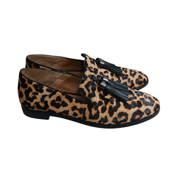 New Franco Sarto Women's Hadden2 Leopard Print Tassle Loafer Flat Size 9M - Picture 6 of 14